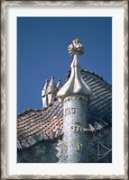 Framed Antonio Gaudi's Cassa Batilo, Barcelona, Spain