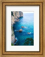 Framed Spain, Cantabria, Faro del Caballo, Mount Buciero, Cliffs