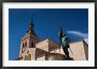 Framed Plaza San Martin and San Martin Church, Segovia, Spain