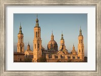 Framed Basilica de Nuestra Senora de Pilar, Zaragoza, Spain