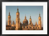 Framed Basilica de Nuestra Senora de Pilar, Zaragoza, Spain