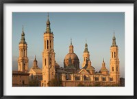 Framed Basilica de Nuestra Senora de Pilar, Zaragoza, Spain