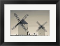 Framed La Mancha Windmills, Campo de Criptana, Castile-La Mancha Region, Spain
