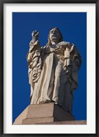 Framed Christ Atop Castilla Santa Cruz de la Mota, San Sebastian, Spain