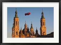 Framed Basilica de Nuestra Senora de Pilar, Zaragoza, Spain