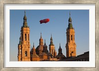 Framed Basilica de Nuestra Senora de Pilar, Zaragoza, Spain