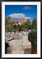 Framed Spain Castilla y Leon, Puente de San Marcos bridge
