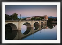 Framed Spain, Puente de Piedra bridge, Ebro River