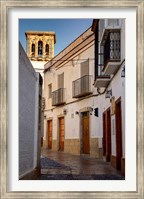 Framed Spain, Andalusia, Cadiz, Arcos De la Fontera Typical Street View