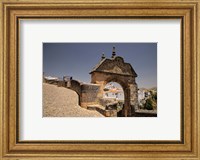 Framed Spain, Andalusia, Malaga Province, Ronda Stone Archway