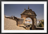 Framed Spain, Andalusia, Malaga Province, Ronda Stone Archway