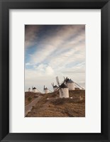 Framed La Mancha Windmills, Consuegra, Castile-La Mancha Region, Spain