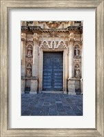 Framed Spain, Andalusia, Cadiz, Arcos De la Fontera Saint Peter's Church