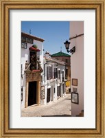 Framed Spain, Andalusia, Cadiz, Arcos De la Fontera Typical Street View
