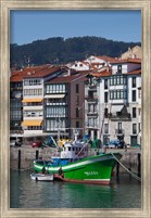 Framed Spain, Basque Country, Vizcaya, Lekeitio Harbor