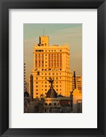 Framed Spain, Madrid, Gran Via and Edificio Espana