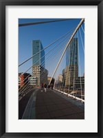 Framed Zubizuri Bridge, Bilbao, Spain