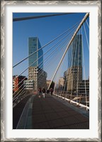 Framed Zubizuri Bridge, Bilbao, Spain