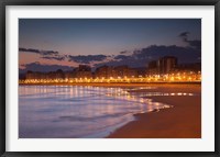 Framed Buildings On Playa de San Lorenzo Beach, Gijon, Spain