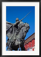 Framed El Cid Statue, Burgos, Spain