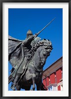 Framed El Cid Statue, Burgos, Spain