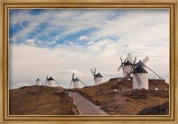 Framed La Mancha Windmills, Consuegra, Castile-La Mancha Region, Spain