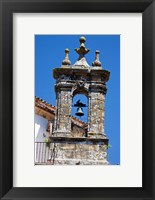 Framed Spain, Andalucia, Cadiz Bell tower of old church in Grazalema