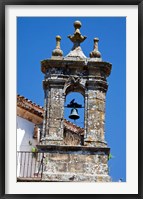 Framed Spain, Andalucia, Cadiz Bell tower of old church in Grazalema