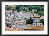 Framed Spain, Andalucia, Cadiz Province, Grazalema View of the town