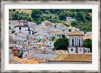 Framed Spain, Andalucia, Cadiz Province, Grazalema View of the town