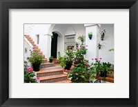 Framed Spain, Andalusia, Arcos De la Fontera Beakfast room of a Hotel