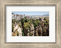 Framed Spain, Andalusia, Malaga Province Hillside town of Ronda