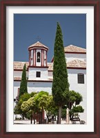 Framed Spain, Andalusia, Malaga Province, Ronda Church of Santa Cecilia