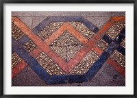 Framed Spain, Andalusia, Malaga Province, Ronda Decorative Tile Floor