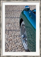 Framed Spain, Avila, classic car 1950s Jaguar XK-150S