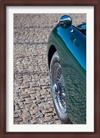Framed Spain, Avila, classic car 1950s Jaguar XK-150S