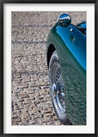 Framed Spain, Avila, classic car 1950s Jaguar XK-150S