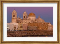 Framed Spain, Cadiz, Cathedral, Dusk