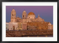 Framed Spain, Cadiz, Cathedral, Dusk