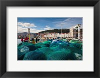 Framed Spain, Castro-Urdiales, View of Town and Harbor