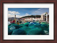 Framed Spain, Castro-Urdiales, View of Town and Harbor