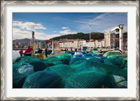 Framed Spain, Castro-Urdiales, View of Town and Harbor