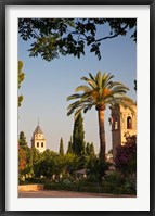 Framed Spain, Granada, Alhambra The Generalife gardens