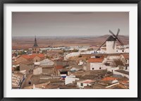Framed Spain, La Mancha Area, Campo de Criptana Windmills