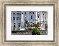 Framed Spain, Madrid Plaza de Cibeles with Fuente de Cibele