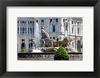 Framed Spain, Madrid Plaza de Cibeles with Fuente de Cibele