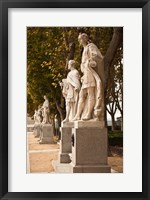 Framed Spain, Madrid, Plaza de Oriente, Statues of Kings