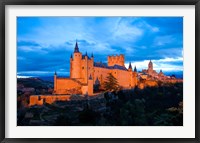 Framed Spain, Segovia Alcazar Castle at Sunset