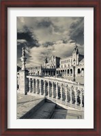 Framed Spain, Seville, buildings of the Plaza Espana