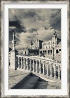 Framed Spain, Seville, buildings of the Plaza Espana